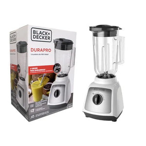 Licuadora Black+Decker DURAPRO con caja original – modelo BLBD202GW, 550W, jarra de plástico 1.5L