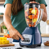 Licuadora Oster® 800W, 2 velocidades + pulso, vaso de vidrio Boroclass BLSTKAGWPB - Navy