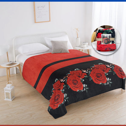 Manta de Franela Estampada King Size 1200 Gramos Smiling Home