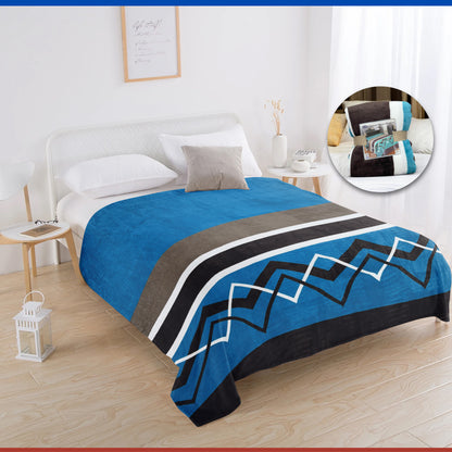 Manta de Franela Estampada King Size 1200 Gramos Smiling Home