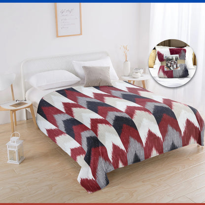 Manta de Franela Estampada King Size 1200 Gramos Smiling Home