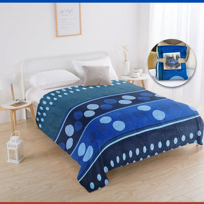 Manta de Franela Estampada King Size 1200 Gramos Smiling Home