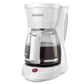Cafetera Black+Decker CM0941W 12 Tazas | Jarra de Vidrio Duralife, Filtro Permanente y Sneak-A-Cup