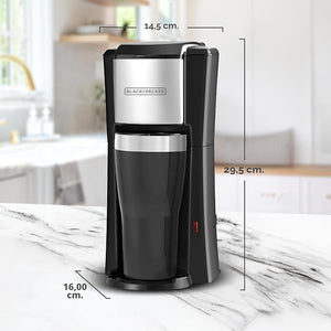 Cafetera Personal Black+Decker de 1 Taza con Taza Térmica de 16 oz - ambientado en el hogar