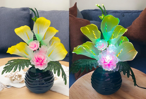 Flores Artificiales Decorativas con Iluminación LED - ambientado en el hogar