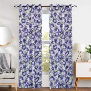 Par de Cortinas Blackout Estampadas con Ojales – DANNA 280x213 cm – Diseño Floral Decorativo