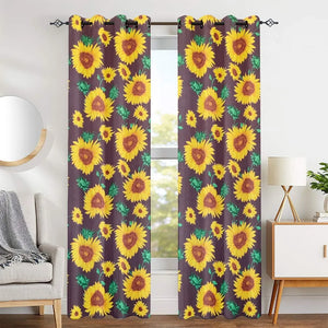 Par de Cortinas Blackout Estampadas con Ojales – DANNA 280x213 cm – Diseño Floral Decorativo