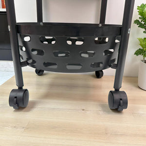 Estante Organizador Multifuncional de Plástico con Ruedas | 3 Niveles Plegable