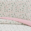 Juego de Cubrecama Estampado Reversible 5 Piezas | Colección Oslo  | Full y King | Incluye 2 Forros con Elástico - Flores en París