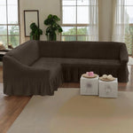 Forro de Mueble tipo L Textura Burbuja Chocolate