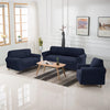 Juego de Forros Elásticos para Muebles 3+2+1 Asientos – Sin Vuelo EGYPTO Collection - Navy