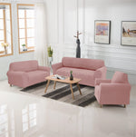Forros de sillones de 3 piezas rosado 321 asientos