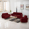 Juego de Forros Elásticos para Muebles 3+2+1 Asientos – Sin Vuelo EGYPTO Collection - Vino