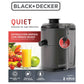 Extractor Silencioso Black+Decker para frutas y verduras JE2500B-LA