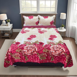 Set de Cubrecama Reversible Suave Tipo Melocotón de 3 Piezas Kelly