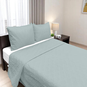 Set de Cubrecama Sólido Microfibra Ligera 2/3 Piezas