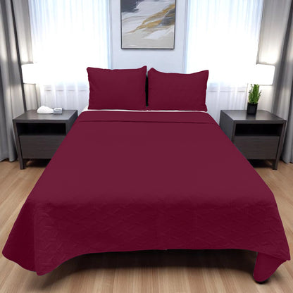 Set de Cubrecama Sólido Microfibra Ligera 2/3 Piezas