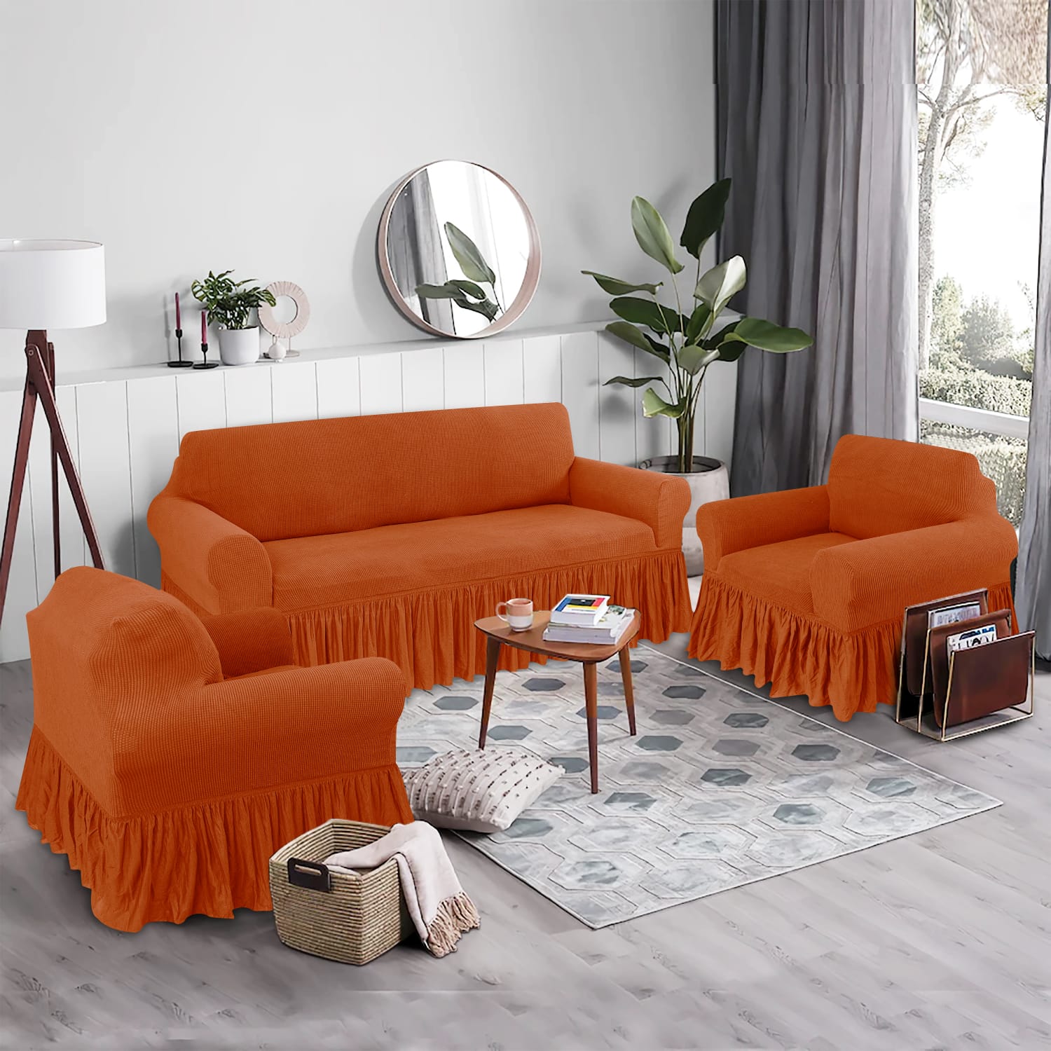 Juego de Forro de Mueble 311 Ladrillo con Revuelo