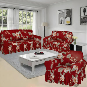 Set de Forros para Muebles para Sala 3+2+1 Asientos - Elásticos y Estampados