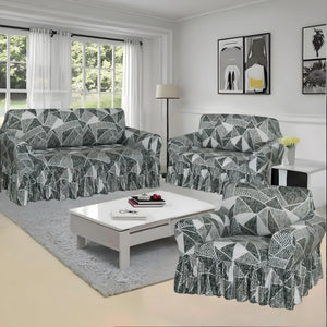 Set de Forros para Muebles para Sala 3+2+1 Asientos - Elásticos y Estampados