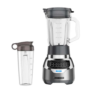 Licuadora Black+Decker PowerCrush Digital 900W | Jarra de Vidrio 1.5L + Vaso Personal 500ml