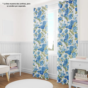 1 Panel de Cortina Blackout con Ojal Louisville – Decorativa, Aislante de Luz y Ruido – 137x213 cm