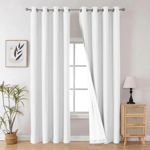 2 Cortinas Blackout con Ojales AXEL – Set de 2 Paneles (280x213 cm)