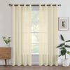 Par Cortinas transparentes Sahara de 2 piezas con ojales – 280 x 213 cm - Perla