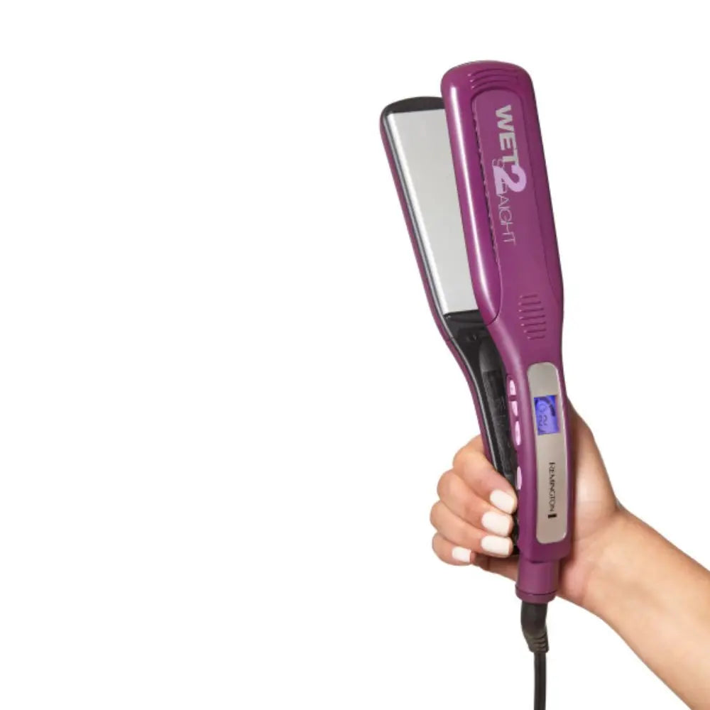 Plancha Remington Wet2Straight S8001 – Alisa y Seca Cabello Húmedo | 230°C, Placas de Cerámica y Turmalina
