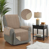 Protector Reversible para Sillón Reclinable con Bolsillos – 165 x 200 cm ATHENAS - 1 Pieza - Beige Claro/Piel