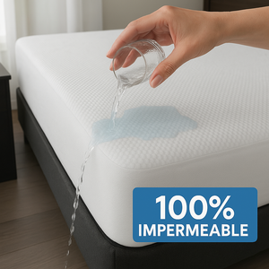 Protector de Colchón Impermeable de Fibra de Bambú Diseño 3D