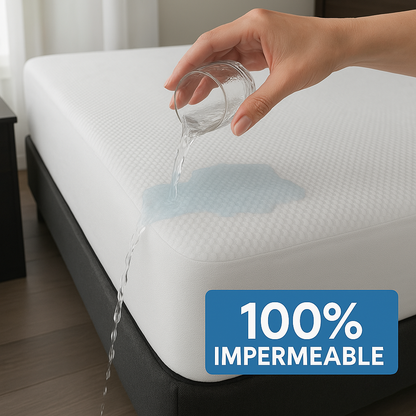 Protector de Colchón Impermeable de Fibra de Bambú Diseño 3D