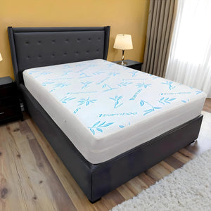 Protector de Colchón Impermeable de Fibra de Bambú con Zíper