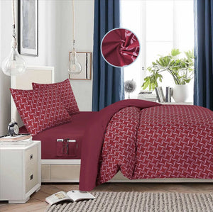 Juego de Sábanas Bouquetex Trébol Collection con Bolsillo Porta Accesorios – 4 Piezas