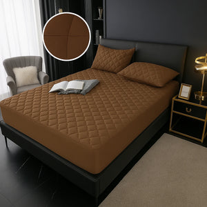 Juego Protector de Colchón Acolchado e Impermeable con Sobrefundas 2/3 Piezas Marruecos Collection