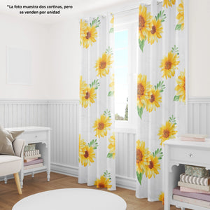 1 Panel de Cortina Blackout con Ojal Sioux Falls – Decorativa, Aislante de Luz y Ruido – 137x213 cm