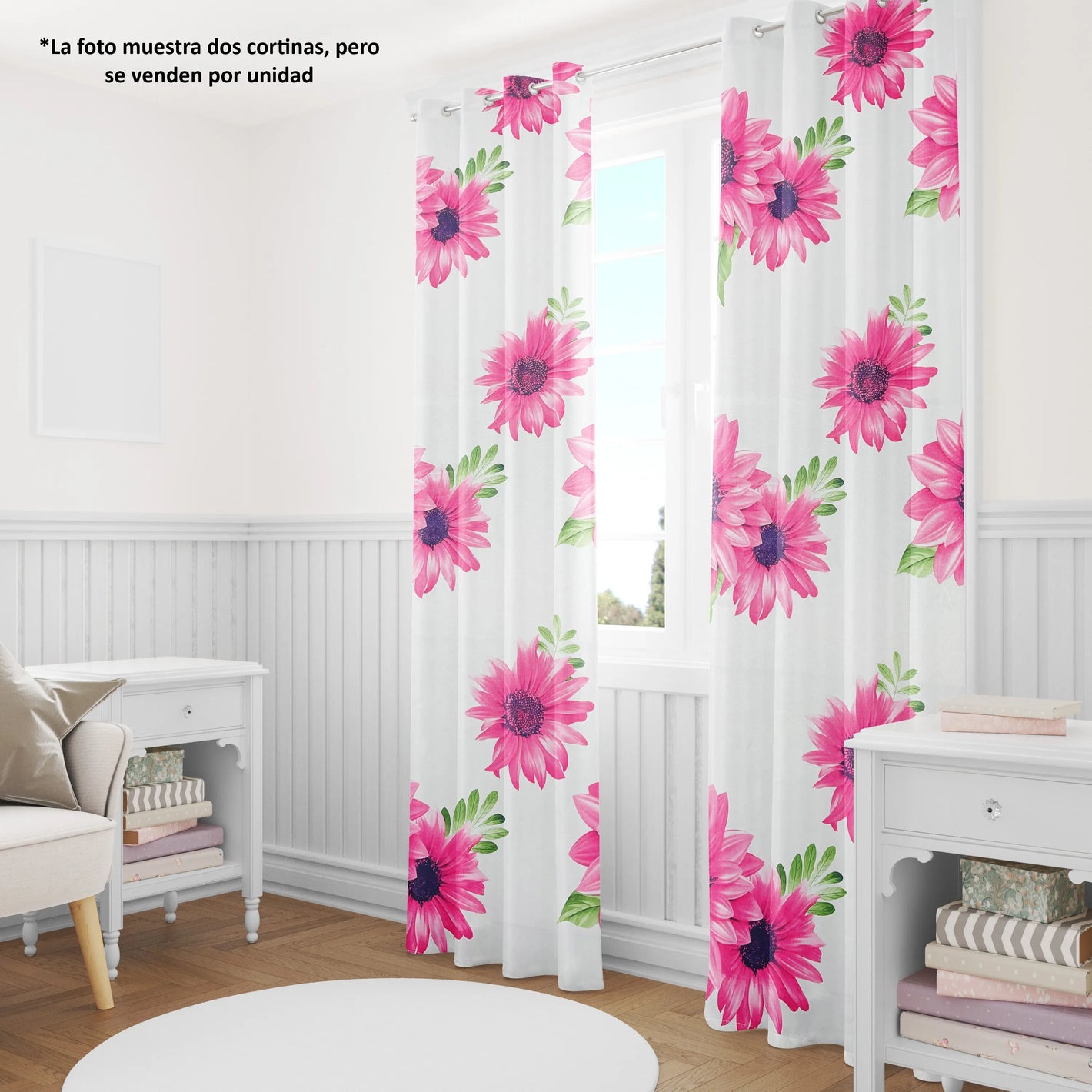 1 Panel de Cortina Blackout con Ojal Sioux Falls – Decorativa, Aislante de Luz y Ruido – 137x213 cm