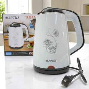 Tetera Eléctrica LOTUS 2.5 Litros con Apagado Automático – Hervidor de Agua Rápido y Seguro