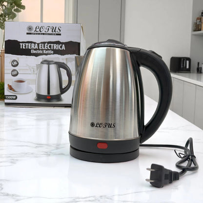 Tetera Eléctrica de Acero Inoxidable 1.8L LOTUS Special Edition | 1500W con Apagado Automático