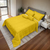 Juego de Edredón Sólido KING Size de 7 Piezas - Amarillo