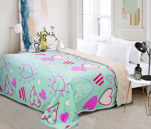 Frazada con Reverso Piel de Oveja 1450 Gramos Bouquetex (Torre Eiffel Rojo)