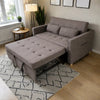 Sofá Cama 2 en 1 con Cama Auxiliar y Cojines Incluidos | SFB-6095 / SFB-6098 - Taupe