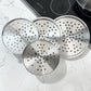 Bandejas vaporeras perforadas de aluminio Lotus incluidas en el set de ollas 20QT, 24QT, 32QT y 40QT.