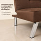 Sofá Cama Reclinable Convertible 175 cm con Tapizado Acolchado - Beneli Home