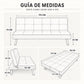 Sofá Cama Reclinable Convertible 175 cm con Tapizado Acolchado - Beneli Home