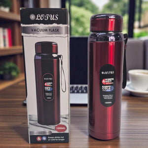 Botella Térmica LOTUS 1000ml – Acero Inoxidable | Fría o Caliente por Más Tiempo