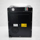 Vista trasera completa del dispensador de agua Lotus LT-463 sobremesa: panel negro con rejillas de ventilación, salida de aire y interruptores superiores de frío y caliente.