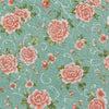 Set de Cubrecama Reversible 3/4 Piezas con Sábana Ajustable y Fundas – 8 Diseños B - Jardín Menta Coral