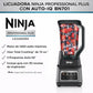 Licuadora Ninja Professional Plus con Auto-IQ BN701 en vista frontal con lista de características: motor de 1400 watts máximos, vaso Total Crushing de 72 oz y 3 programas Auto-IQ.