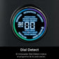Primer plano del Dial Detect de la licuadora Ninja TB301 color negro, con panel digital iluminado que muestra programas de licuado, niveles de velocidad y funciones automáticas BlendSense.